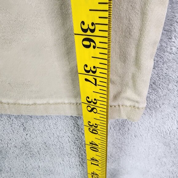 Mens Beige Iron Co. Denim Jeans Straight Leg Cotton Spandex Stretch Size 36x30 - Picture 10 of 11